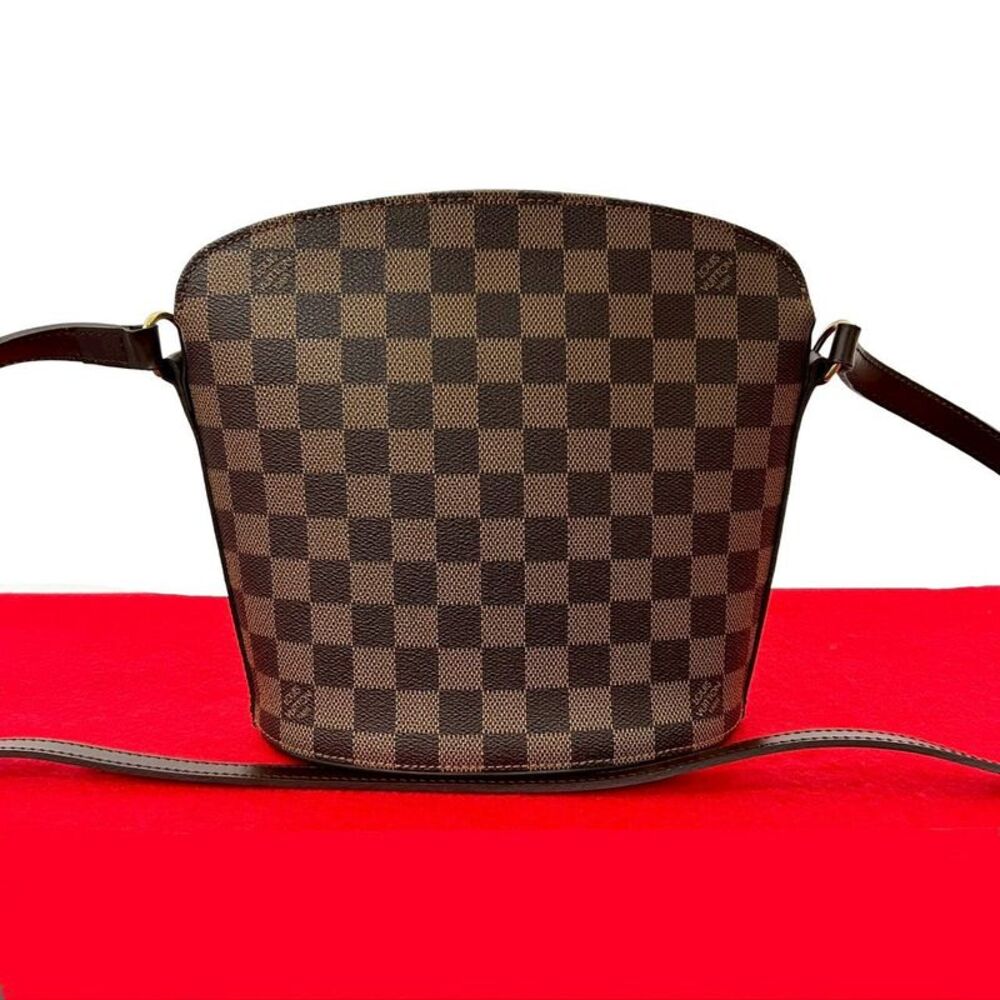 Louis Vuitton Drouot Damier Leather Shoulder Bag